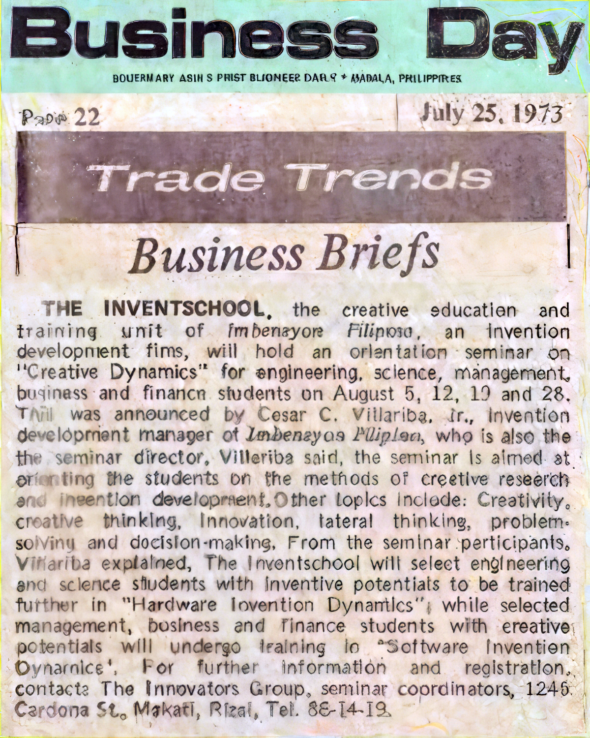 Decades of invention education